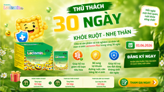 THỬ THÁCH 30 NGÀY KHỎE RUỘT - NHẸ THÂN CÙNG LACTOMIN PLUS