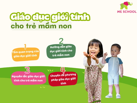 Giáo dục giới tính cho trẻ mầm non: Chuyên đề giảng dạy và lưu ý