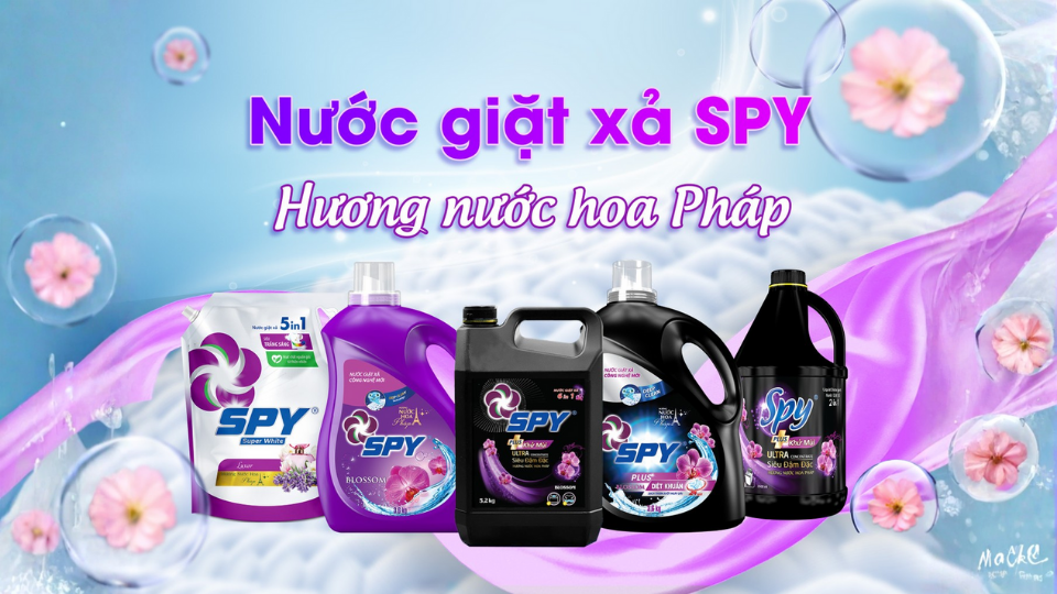 Nước giặt xả SPY - Hương nước hoa Pháp thăng hoa trên từng sợi vải