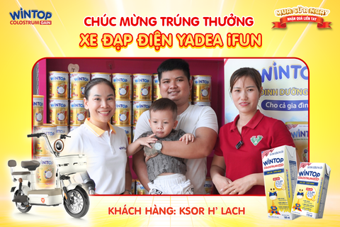 KHÁCH HÀNG TRÚNG XE ĐẠP ĐIỆN YADEA iFUN CHƯƠNG TRÌNH 