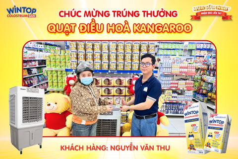 KHÁCH HÀNG TRÚNG QUẠT ĐIỀU HÒA KANGAROOCHƯƠNG TRÌNH 