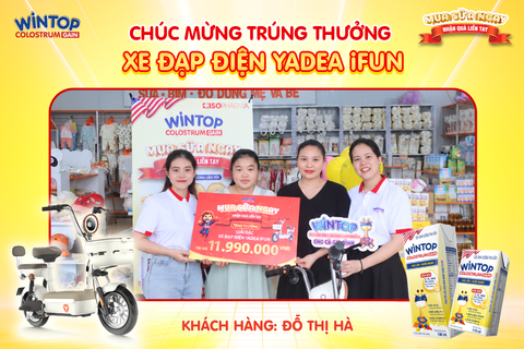 KHÁCH HÀNG TRÚNG XE ĐẠP ĐIỆN YADEA IFUN  CHƯƠNG TRÌNH 