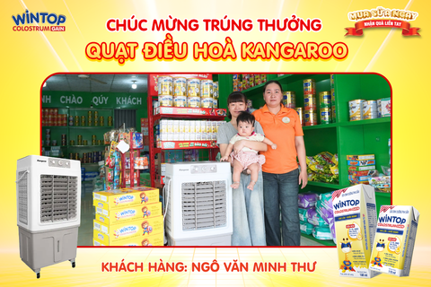 KHÁCH HÀNG TRÚNG QUẠT ĐIỀU HÒA KANGAROO CHƯƠNG TRÌNH 