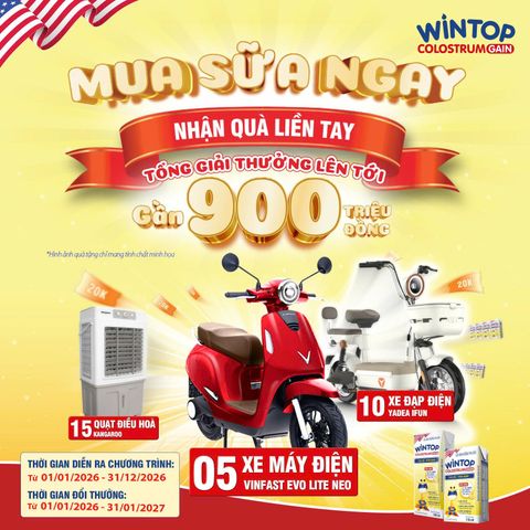 MUA SỮA NGAY - NHẬN QUÀ LIỀN TAY!!!