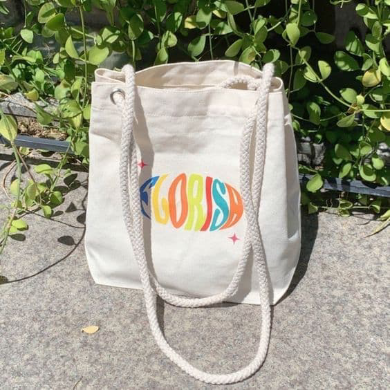 Nhiều mẫu túi vải canvas in logo trường học được yêu thích