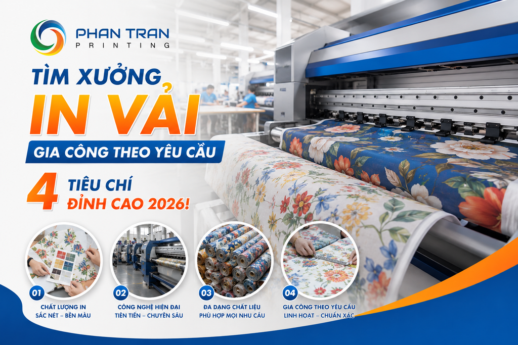 Tìm Xưởng In Vải Gia Công Theo Yêu Cầu: 4 Tiêu Chí Đỉnh Cao 2026!