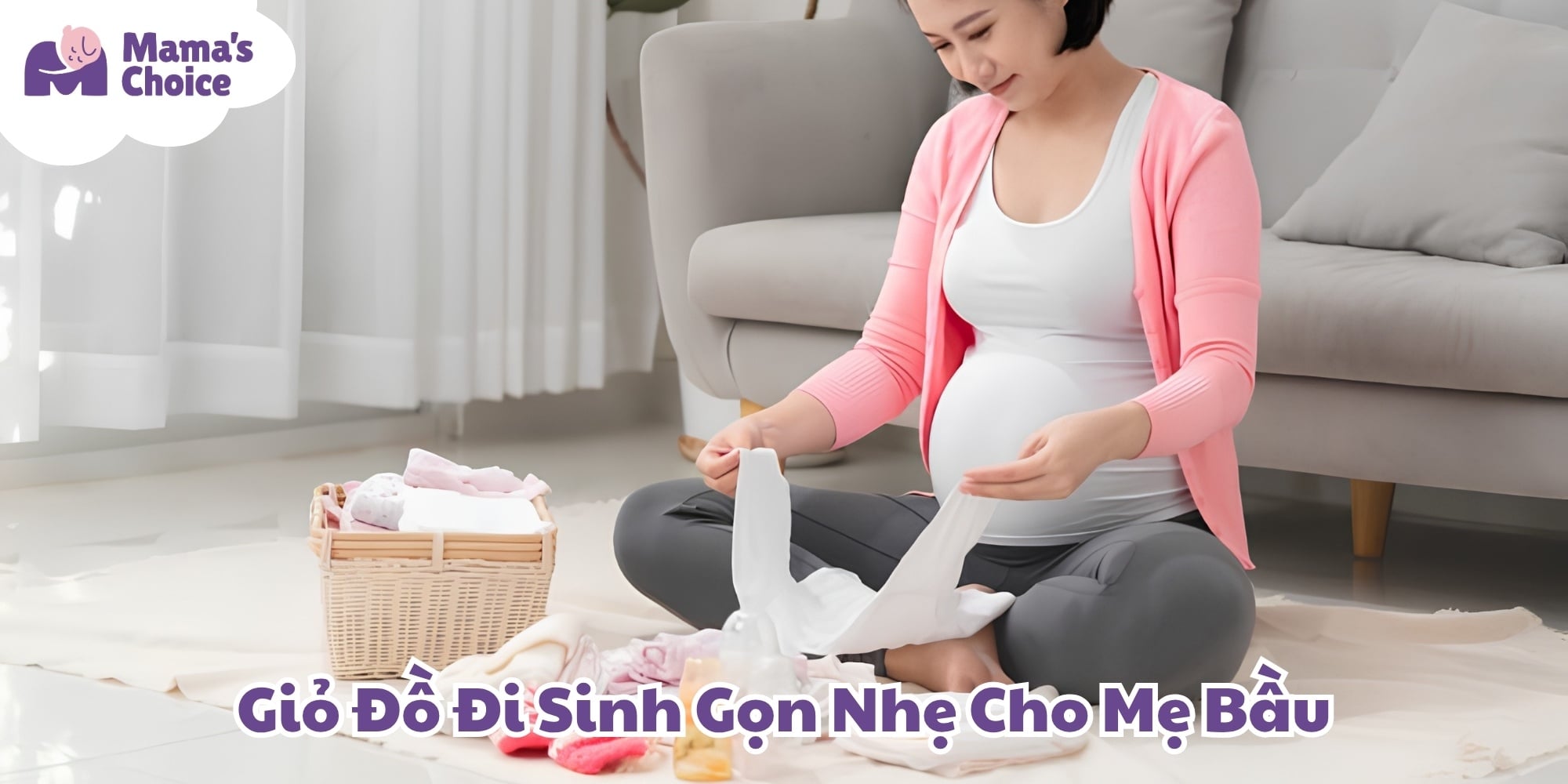 Giỏ Đồ Đi Sinh Gọn Nhẹ Cho Mẹ Bầu