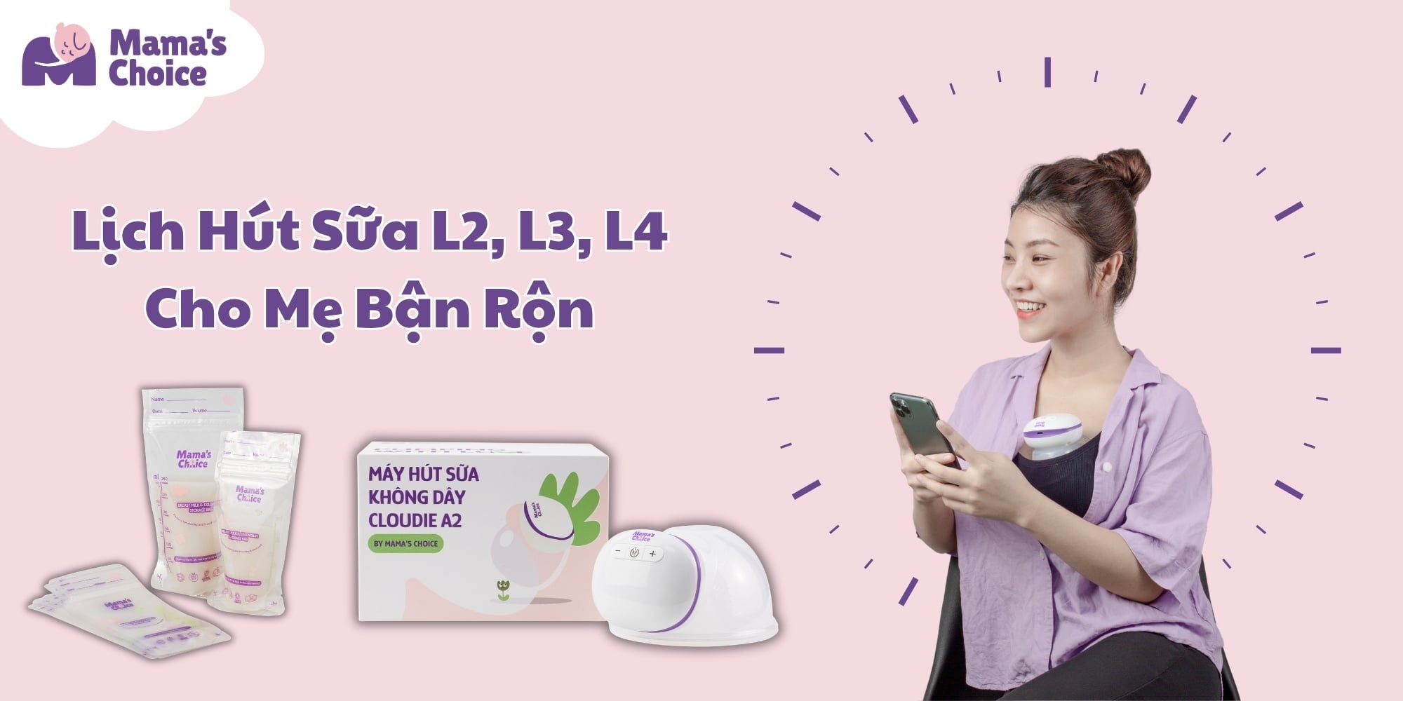 Lịch Hút Sữa L2, L3, L4 Cho Mẹ Bận Rộn