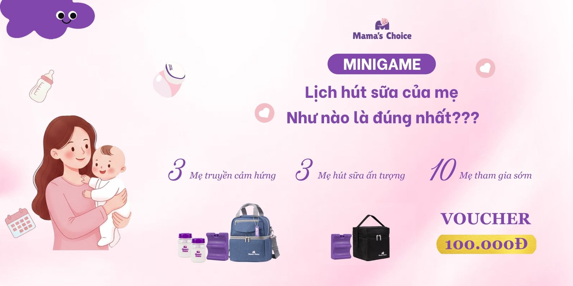 💗 MINIGAME: LỊCH SỮA YÊU THƯƠNG CỦA MẸ 🥛