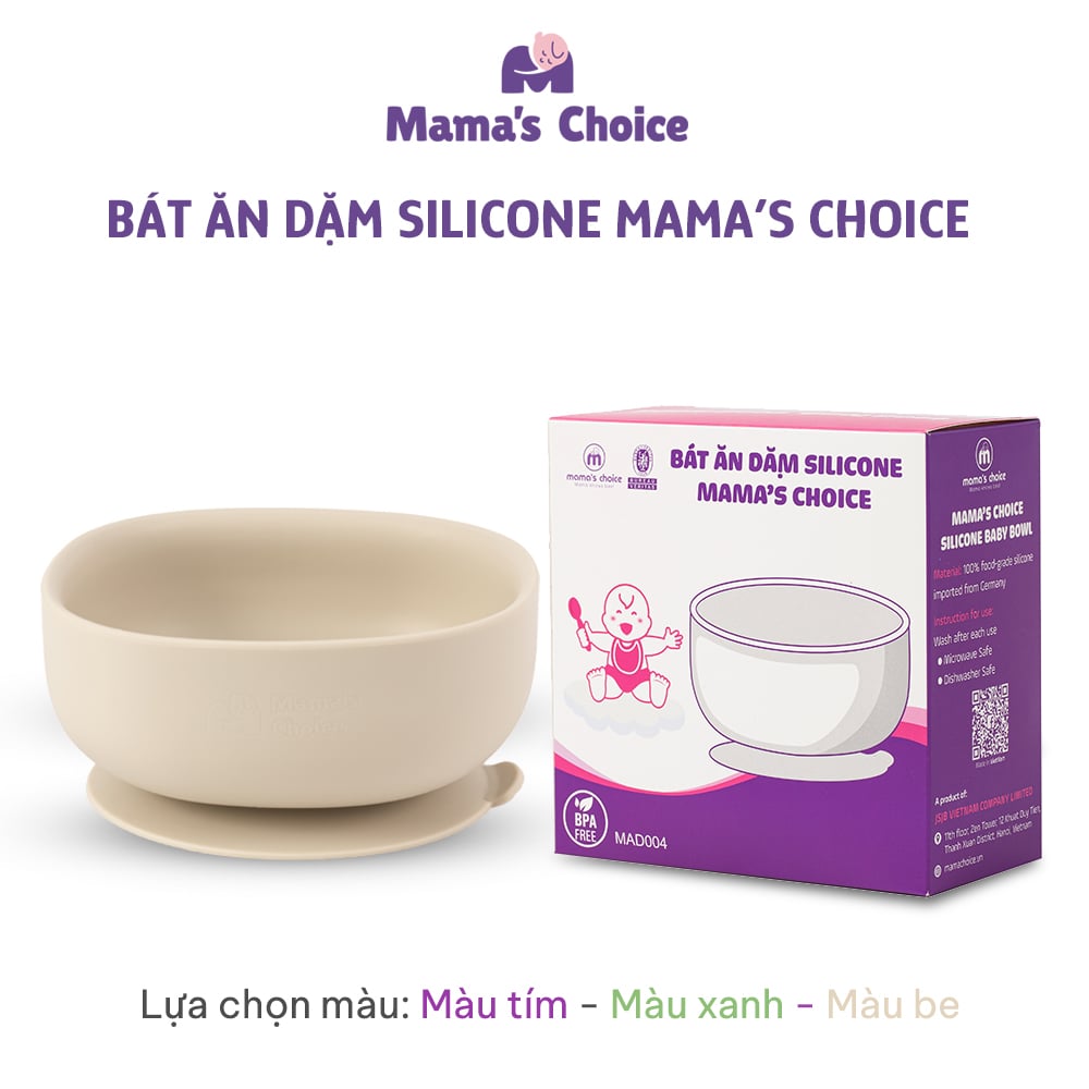 01 b&aacute;t ăn dặm silicone