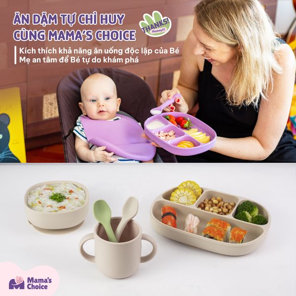Ăn dặm tự chỉ huy cùng Bộ ăn dặm Mama’s Choice