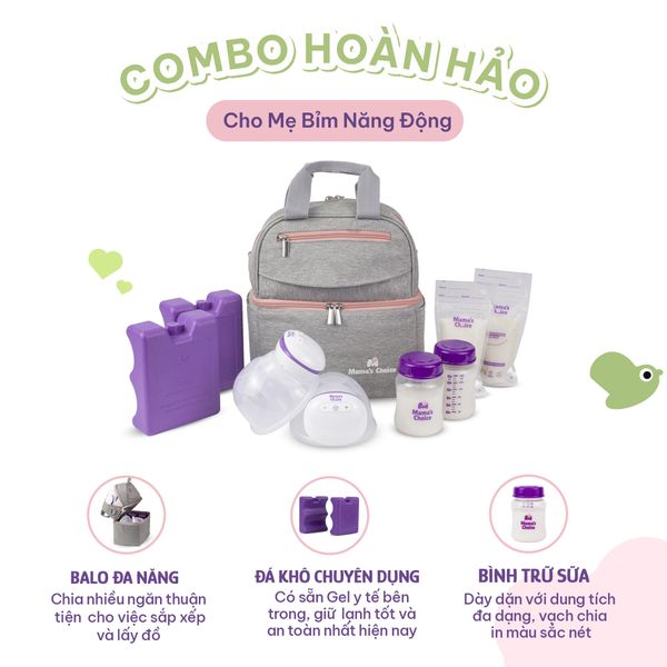 Balo đá khô là combo hoàn hảo cho Mẹ bỉm năng động