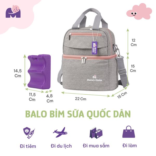 Balo bỉm sữa quốc dân Mama’s Choice