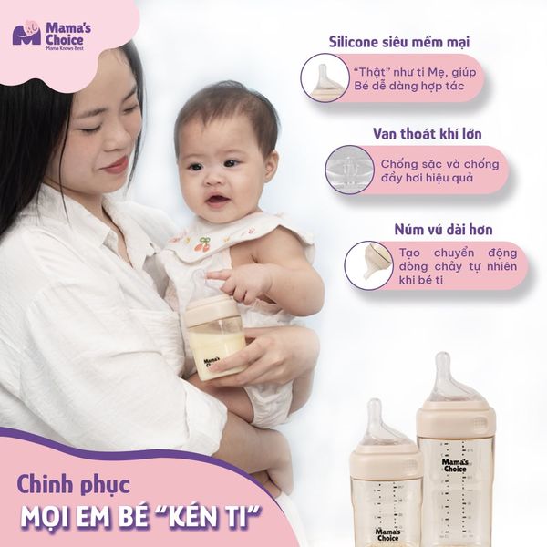 Bình sữa chinh phục mọi em bé “kén ti”