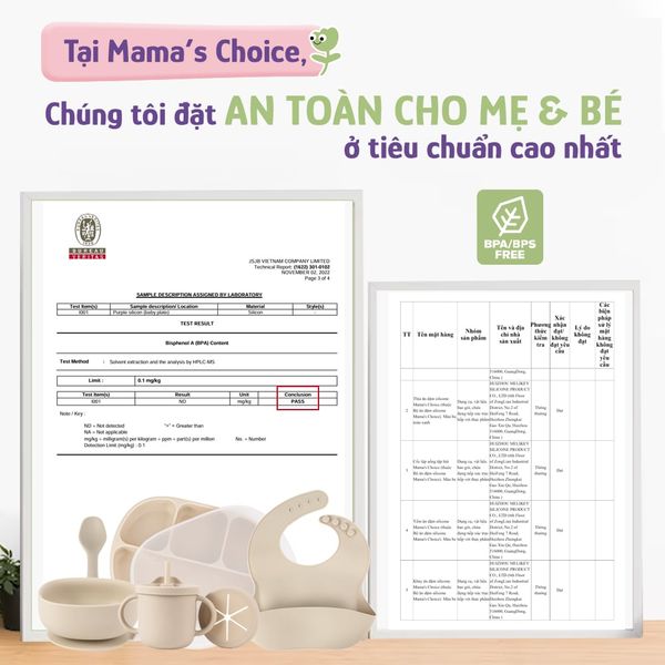 Bộ ăn dặm Mama’s Choice đạt chứng nhận quốc tế