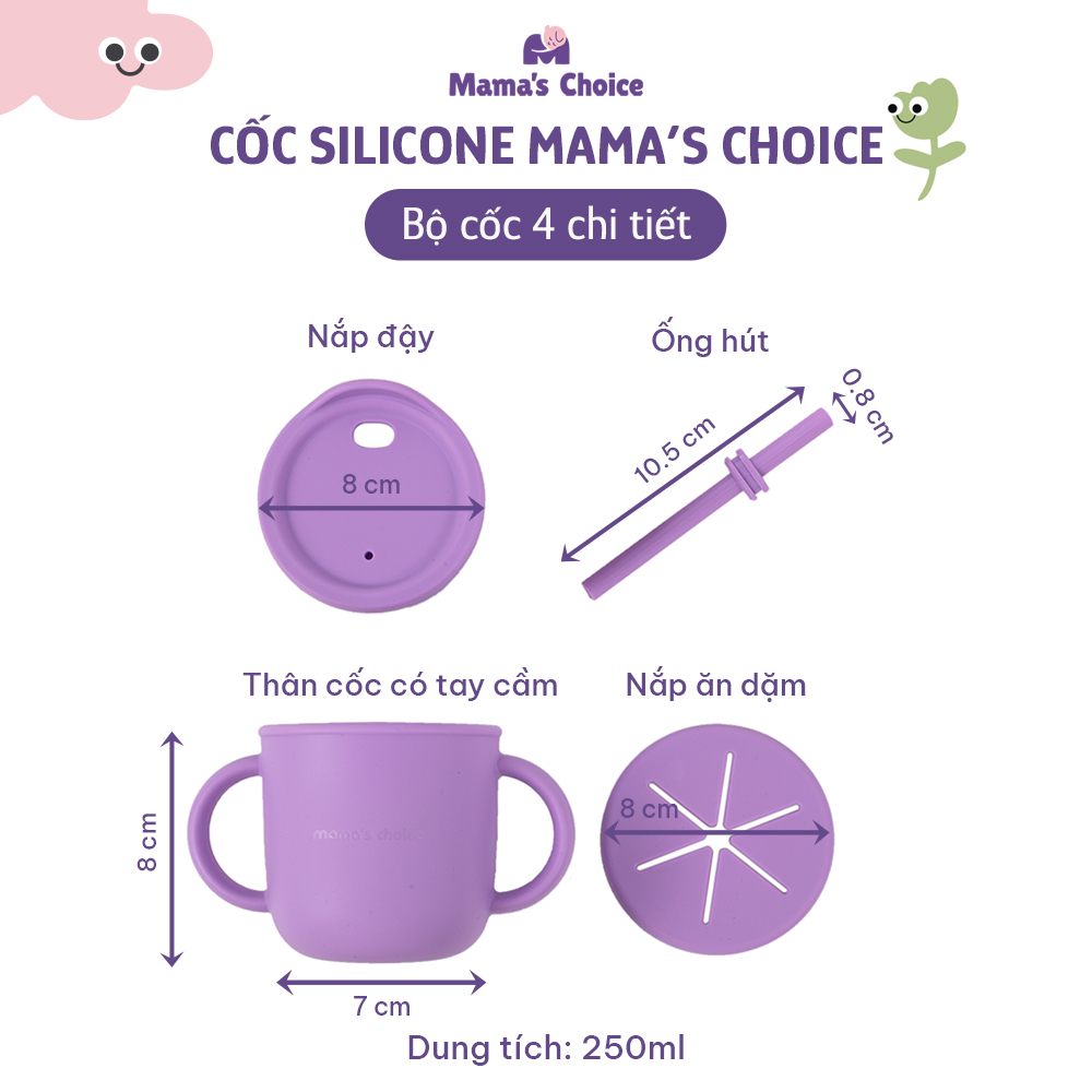 Bộ cốc tập uống 4 chi tiết