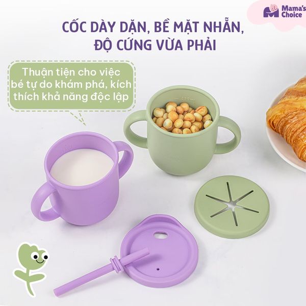 Cốc tập uống thuận tiện cho bé tự do khám phá