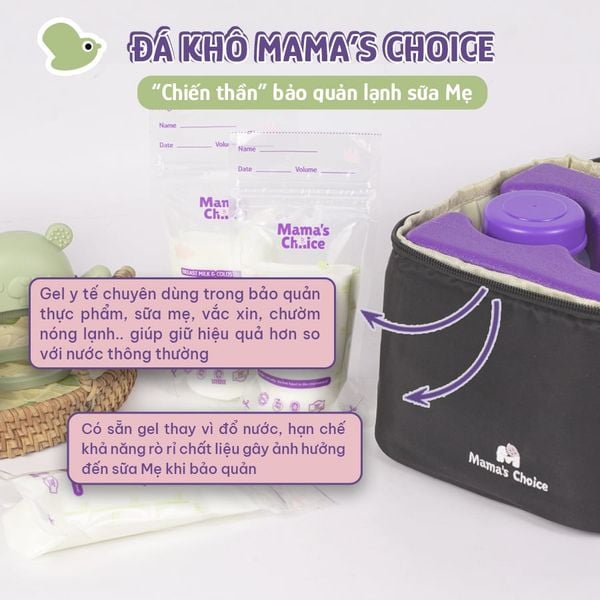 Đá khô sử dụng gel y tế an toàn cho Mẹ và Bé