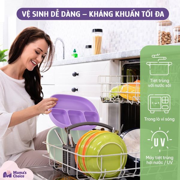Dễ dàng vệ sinh Khay ăn dặm