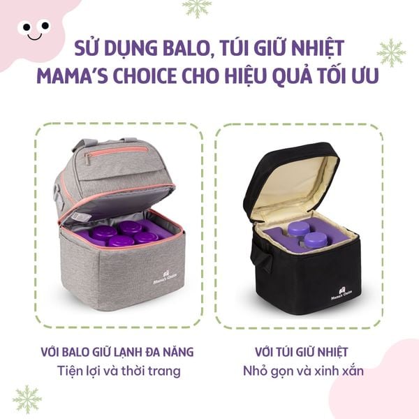 Di chuyển tiện lợi cùng đá khô Mama's Choice