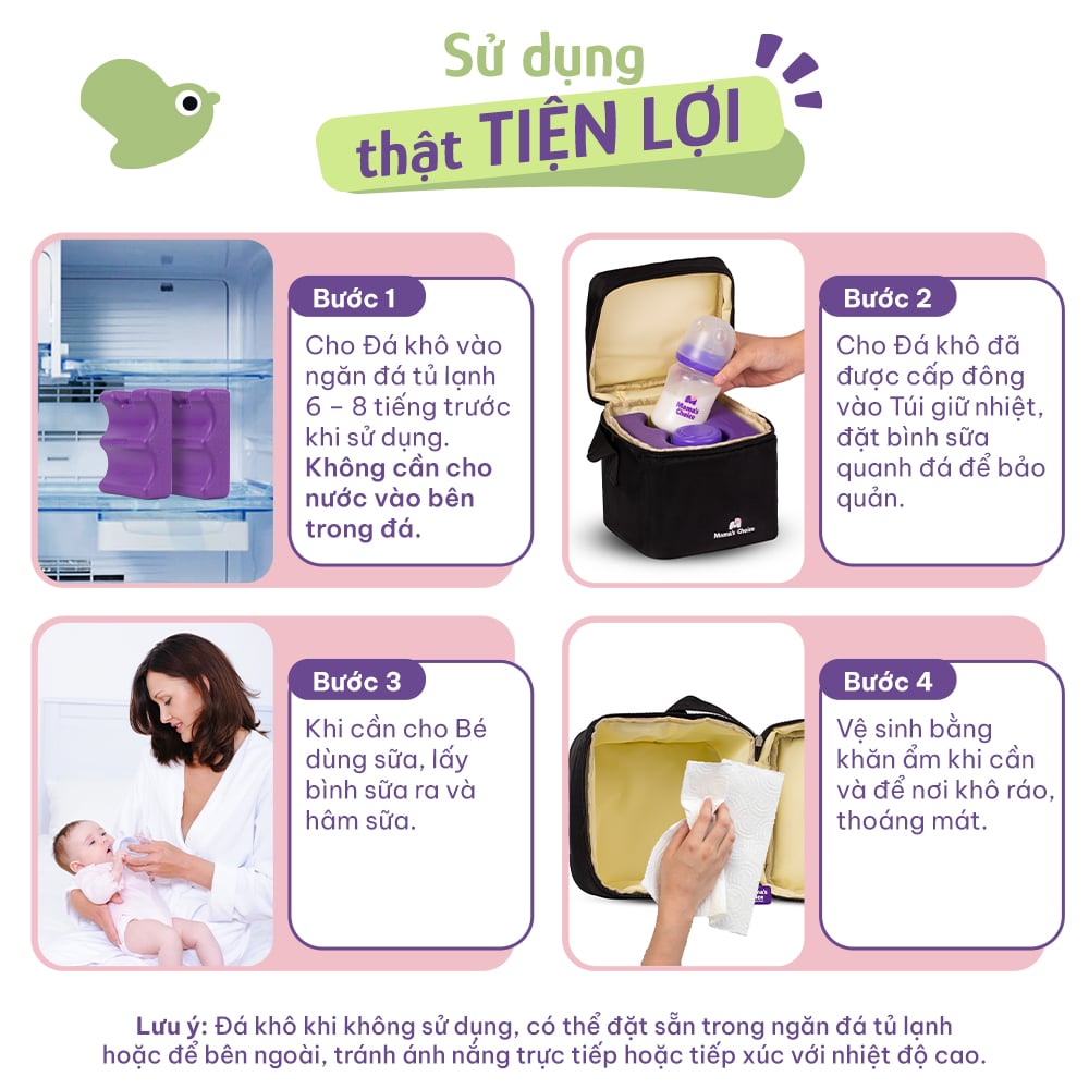 Hướng dẫn sử dụng túi giữ nhiệt