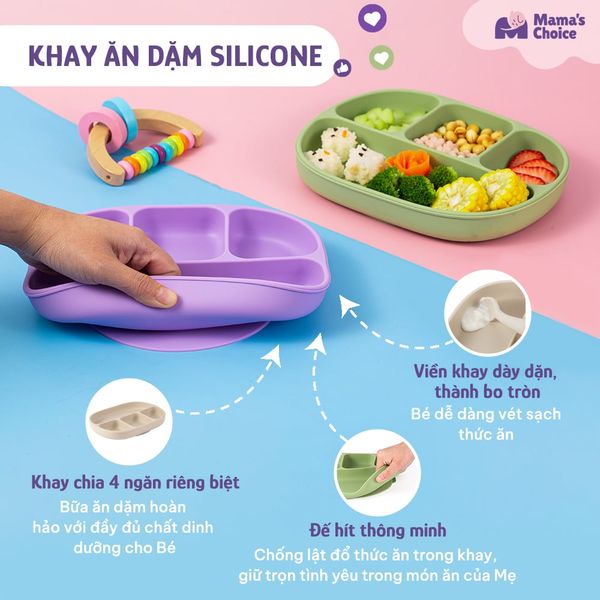 Khay ăn dặm Mama’s Choice xinh xắn