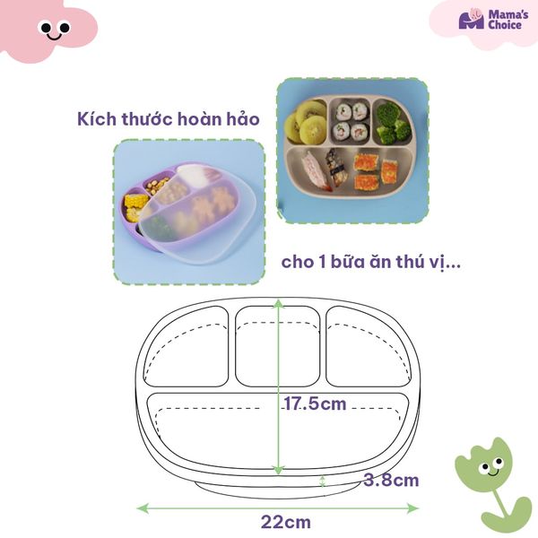 Bé yêu sử dụng Khay ăn dặm