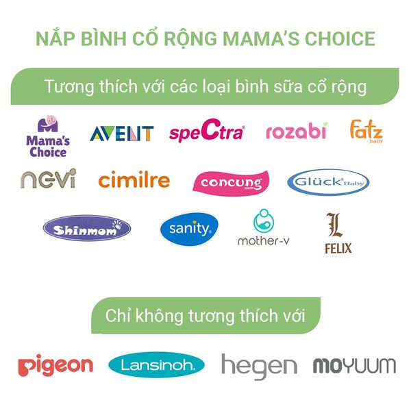 Nắp bình cổ rộng Mama’s Choice