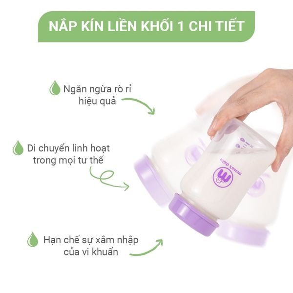 Nắp bình trữ liền khối 1 chi tiết