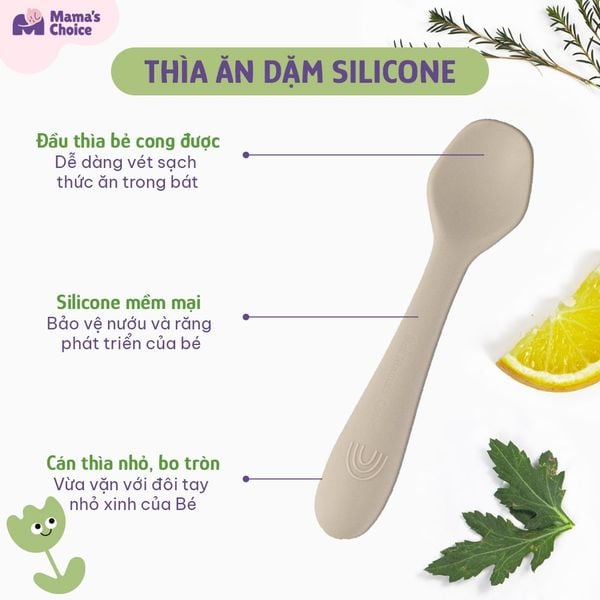 Thìa ăn dặm silicone mềm mại
