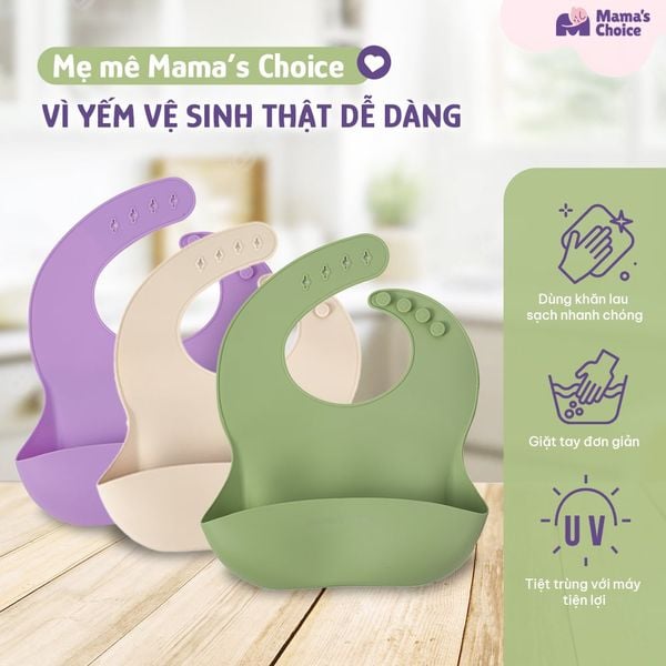 Vệ sinh Yếm ăn dặm dễ dàng