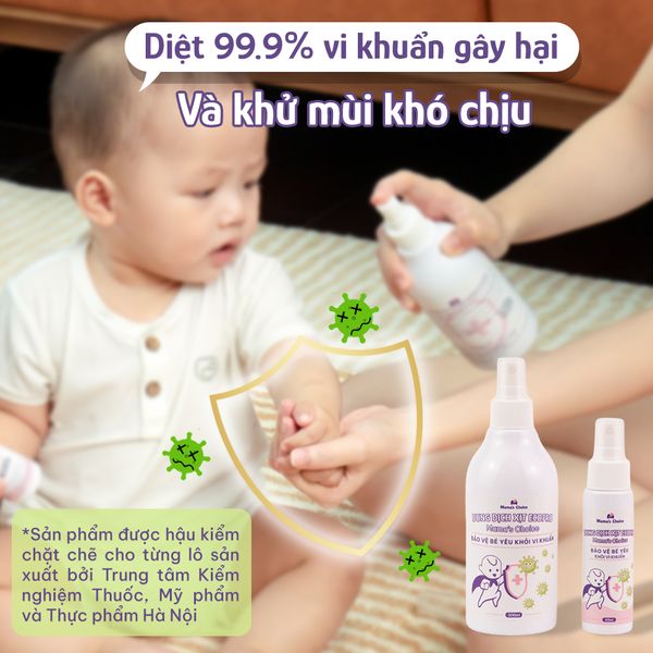 Xịt khử khuẩn Ecopro Mama’s Choice diệt đến 99,99% vi khuẩn