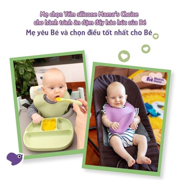 Yếm ăn dặm đồng hành cùng bé
