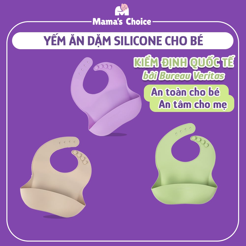 Yếm ăn dặm silicone Mama's Choice