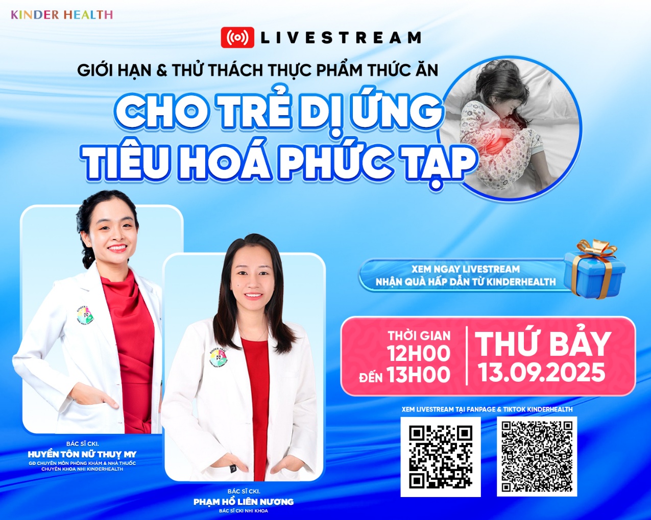 THÔNG BÁO LIVESTREAM: GIỚI HẠN &THỬ THÁCH THỰC PHẨM THỨC ĂN CHO TRẺ DỊ ỨNG TIÊU HOÁ PHỨC TẠP