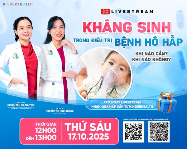 THÔNG BÁO LIVESTREAM: KHÁNG SINH TRONG ĐIỀU TRỊ BỆNH HÔ HẤP – KHI NÀO CẦN, KHI NÀO KHÔNG?