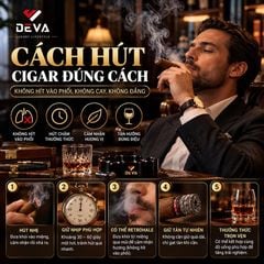 Cách Hút Cigar Đúng Cách: Không Hít Vào Phổi, Không Hút Quá Nhanh