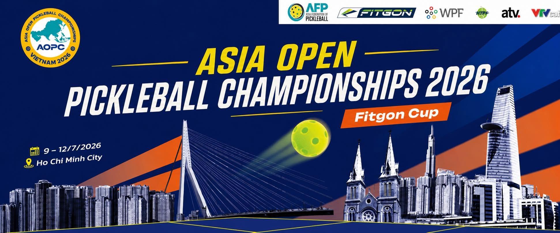 CÁCH ĐĂNG KÝ GIẢI PICKLEBALL MỞ RỘNG CHÂU Á TRANH CÚP FITGON (AOPC 2026)
