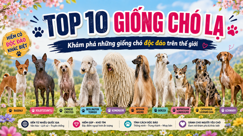 Các giống chó lạ trên thế giới: Top 10 giống chó độc đáo có thể bạn chưa từng biết