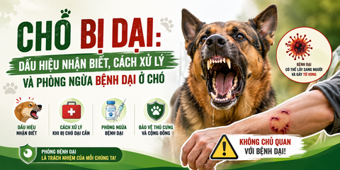 Chó bị dại: Dấu hiệu nhận biết, cách xử lý và phòng ngừa bệnh dại ở chó
