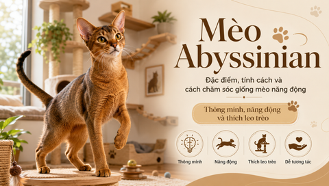 Mèo Abyssinian: Đặc điểm, tính cách và cách chăm sóc giống mèo năng động