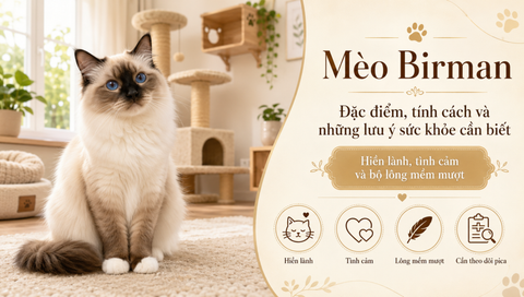 Mèo Birman: Đặc điểm, tính cách và những lưu ý sức khỏe cần biết