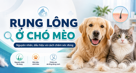 Rụng lông ở chó mèo: Nguyên nhân, dấu hiệu và cách chăm sóc đúng