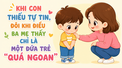 KHI CON THIẾU TỰ TIN, ĐÔI KHI ĐIỀU BA MẸ THẤY CHỈ LÀ MỘT ĐỨA TRẺ 
