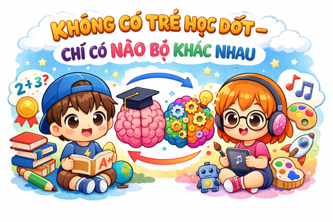 KHÔNG CÓ TRẺ HỌC DỐT - CHỈ CÓ NÃO BỘ KHÁC NHAU