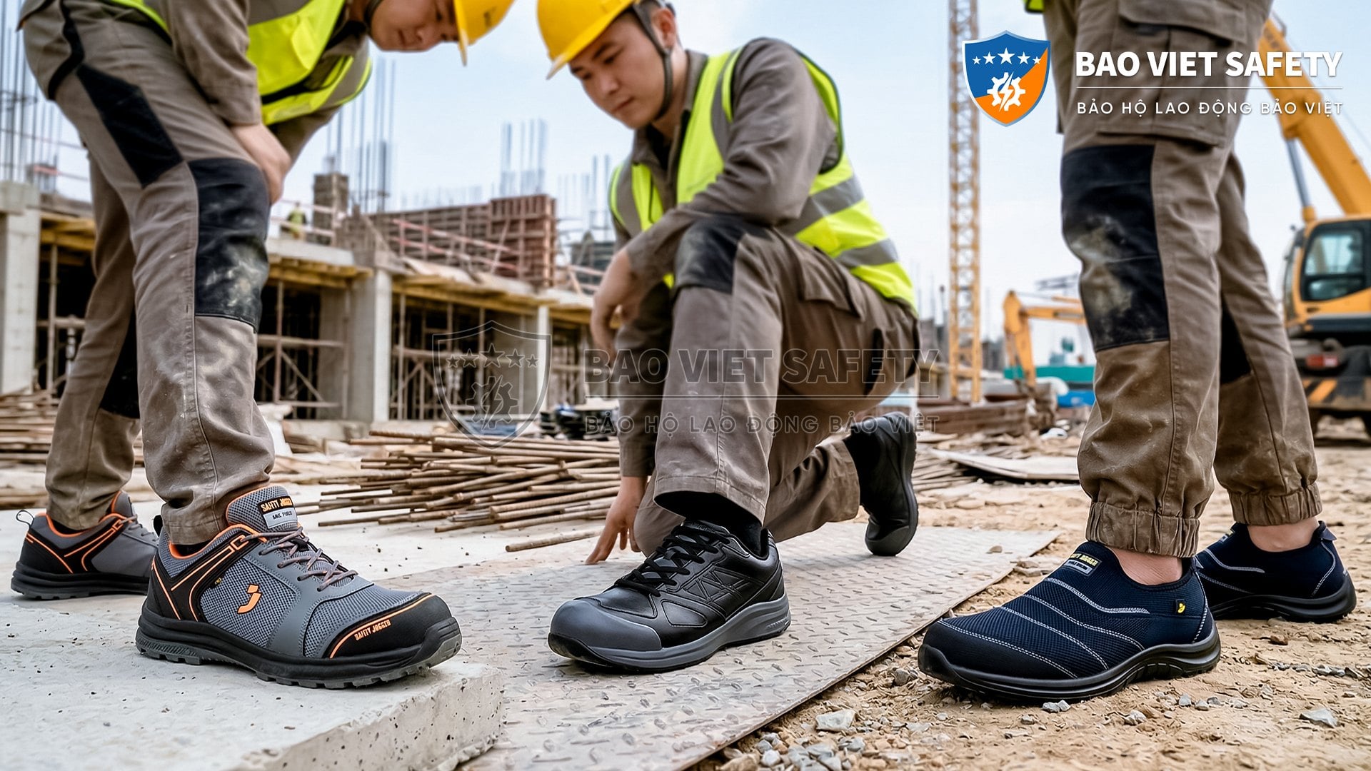 Giày Bảo Hộ Siêu Nhẹ Mũi Thép An Toàn Nhất Hiện Nay