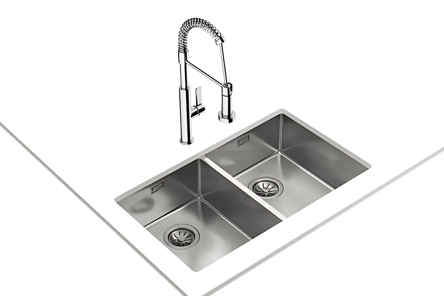 Chậu inox Teka Be Linea RS15 2B 740 trang bị lưới lọc rác thông minh giúp giữ lại cặn bẩn hiệu quả