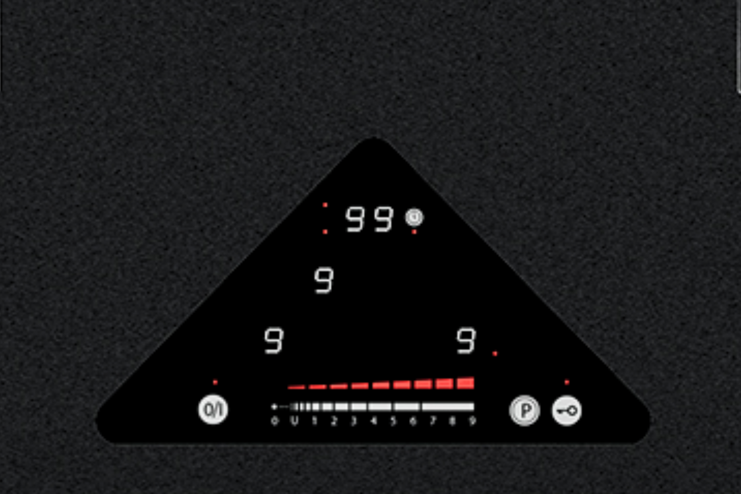 Kaff KF-IC5801II Plus được trang bị bảng điều khiển cảm ứng dạng trượt