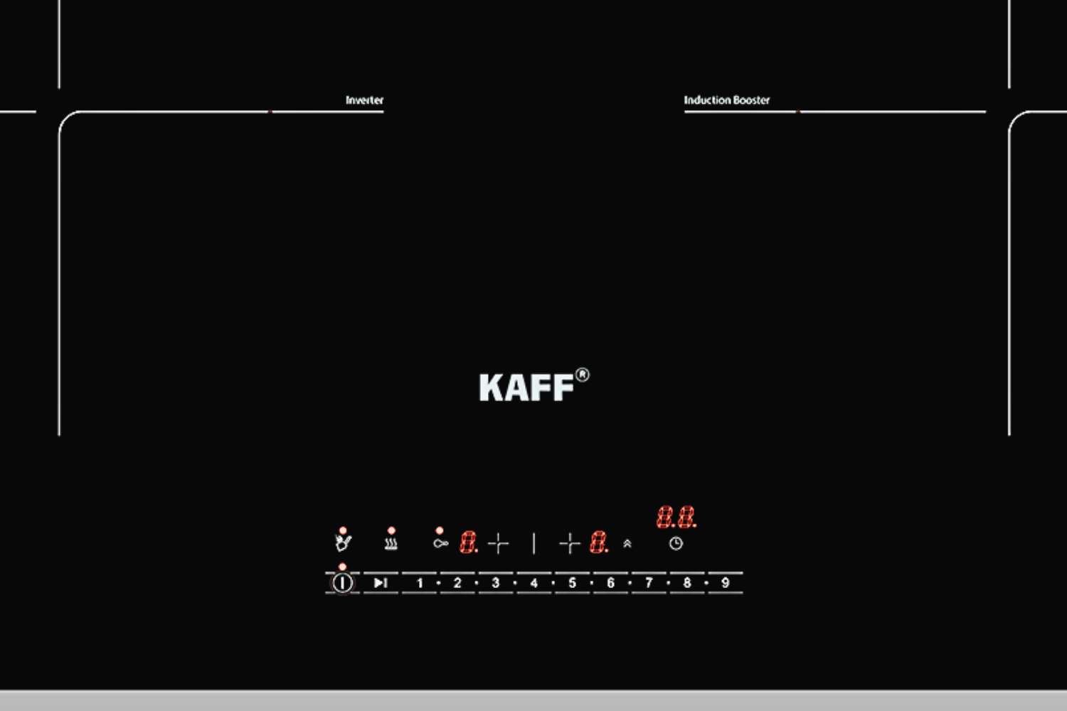 KAFF KF-HMG5II sử dụng bảng điều khiển cảm ứng dạng thanh trượt