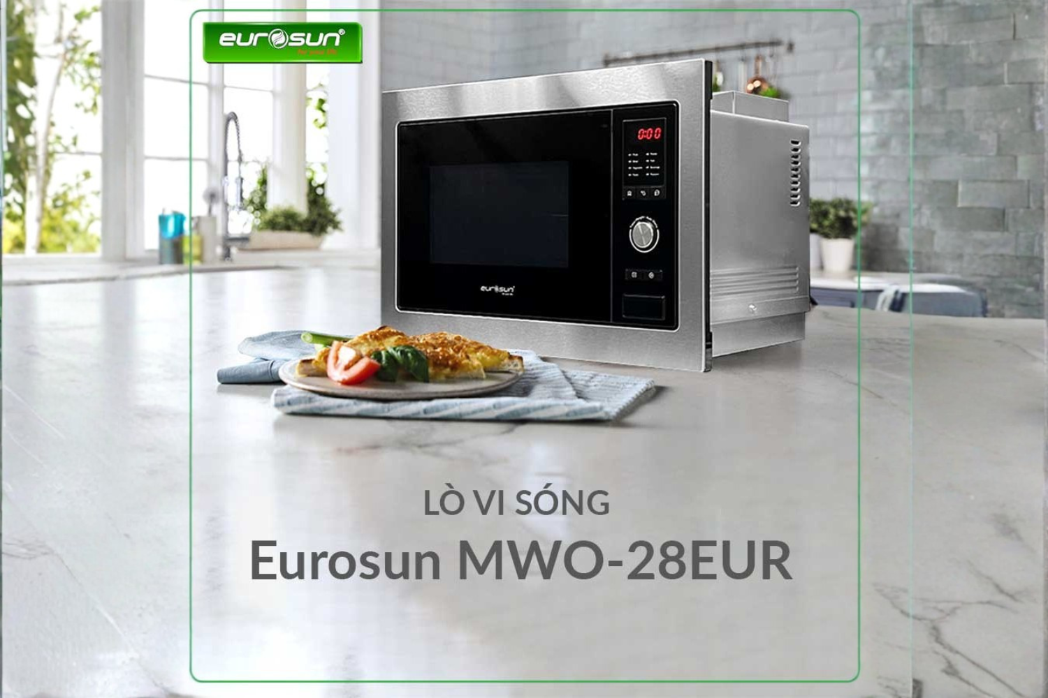 Lò vi sóng Eurosun MWO-28EU là dòng sản phẩm cao cấp nhập khẩu nguyên chiếc từ Malaysia